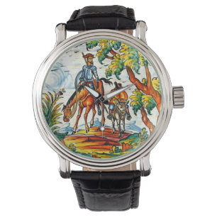 Montre Art vintage antique de majolique de Don don