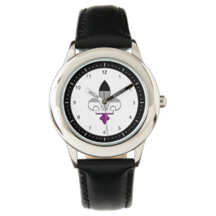 Montre Asexuality pride fleur-de-lis Watch