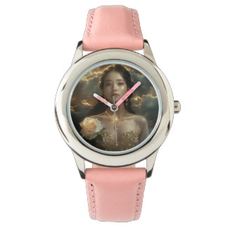 Montre Asian Beauty With White Rose