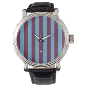 Montre Aston Villa stripes football club colors premier l
