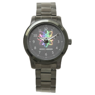 Montre Atom lumineux coloré Énergie nucléaire