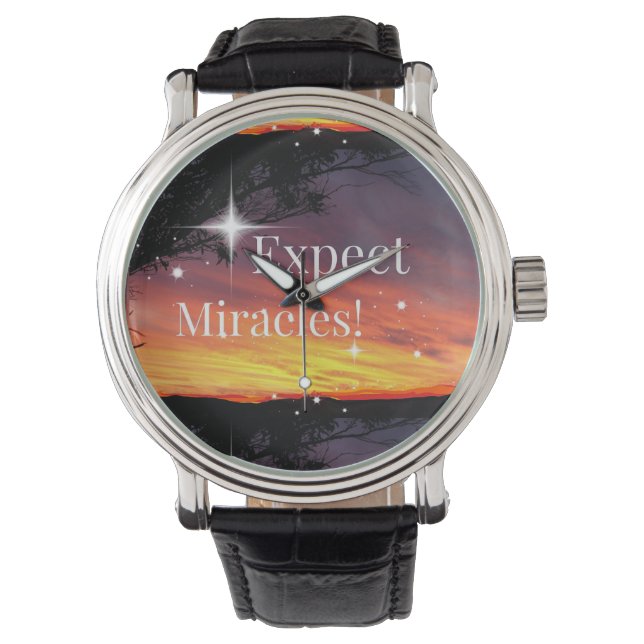 Montre Attendez-vous à Miracles Sparkle Sunset Get Well B (devant)