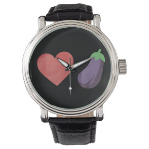 Montre Aubergine drôle gay fierté LGBTQ