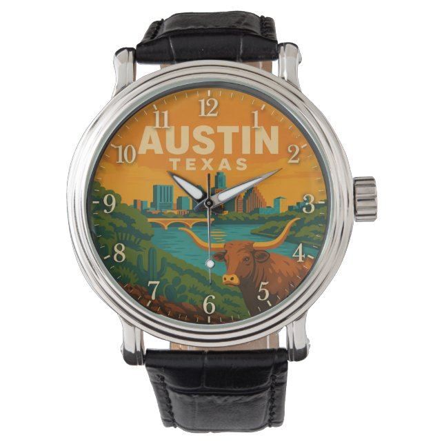 Montre Austin Texas Longhorn Riverfront (devant)