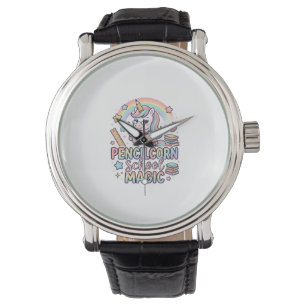 Montre Autocollant adorable de magie scolaire Unicorn Pen