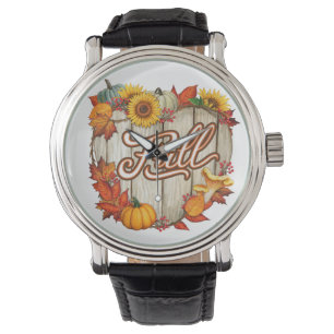 Montre Automne Thanksgiving Automne Harvest Citrouille Sp