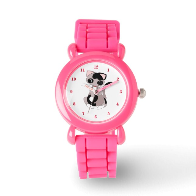 Montre avec chat mignon (Recto)