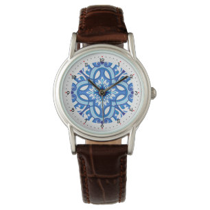 Montre Avec des chiffres beau Azure Blossom