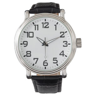 Montre avec grand nombre