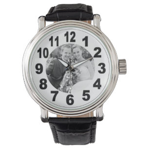 Montre avec grand nombre et votre image