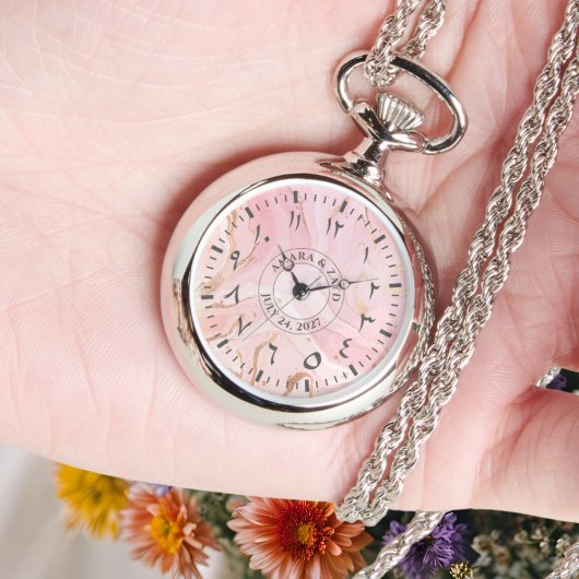 Montre avec pendentif en forme de pendant arabe po