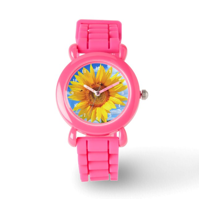 Montre avec Tournesol Jaune (Recto)