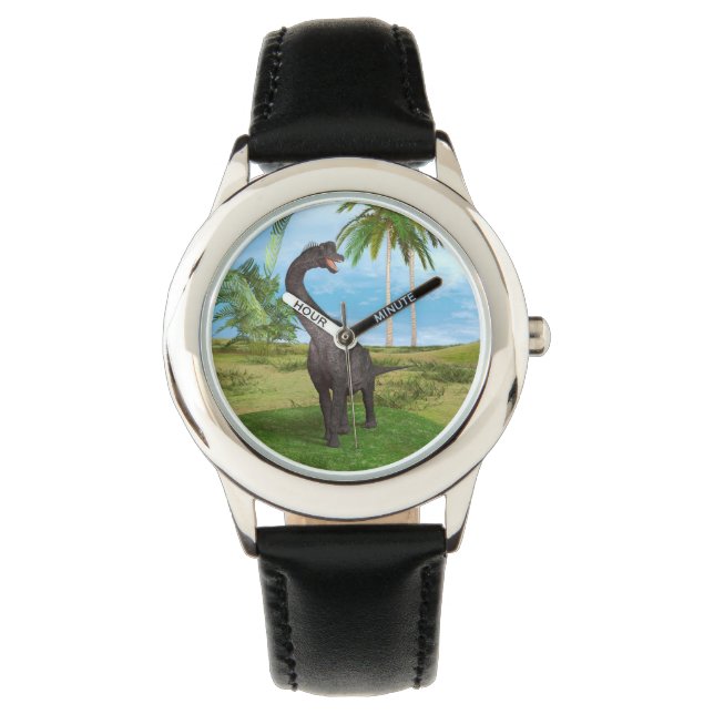 Montre Aventure de dinosaure à long cou dans la jungle (devant)