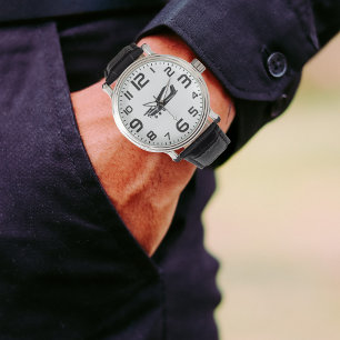 Montre Avion Cessna & grands nombres pour pilote, aviatio