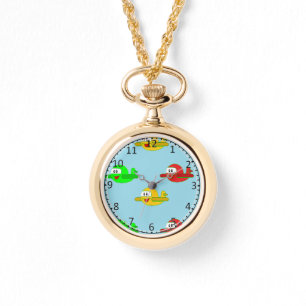 Montre Avion joyeux de Kawaii