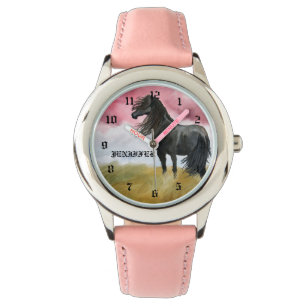 Montre Awesome Horse Watercolor Watch
