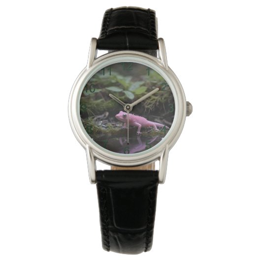 Montre Axolotl Rose Bas Dans La Rivière, (devant)