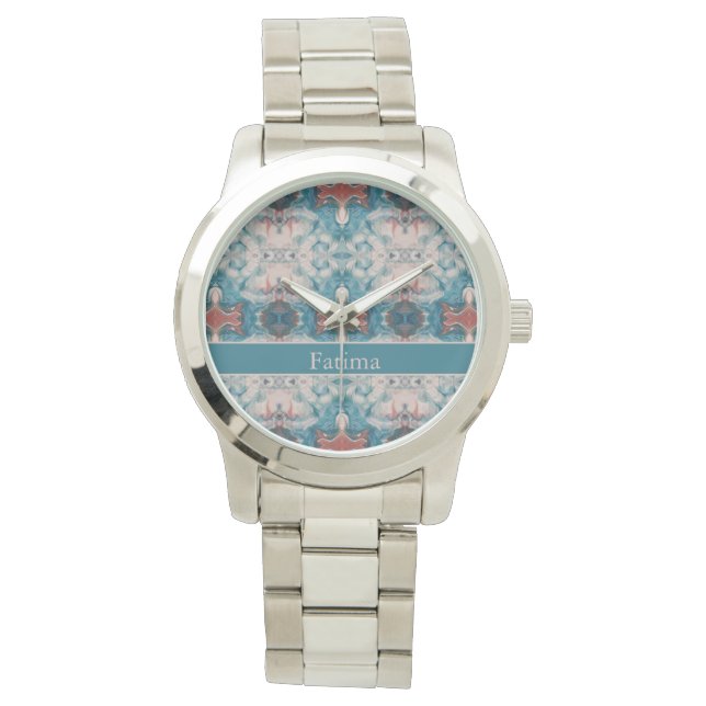Montre Azure Bloom, personnalisé (devant)