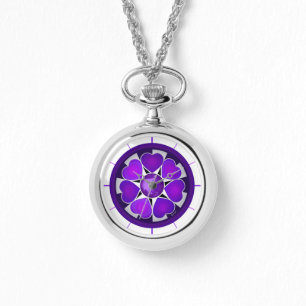 Montre B&W Purple Hearts Beating