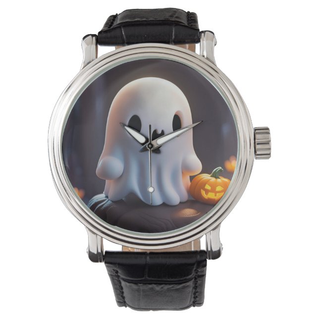Montre Baby Ghost Déplaisant mignon caractère Halloween (devant)