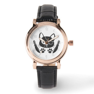Montre Bad Cat - Choisir la couleur arrière - plan