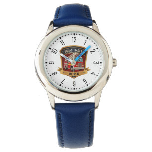 Montre Badge de pompier mignon personnalisé