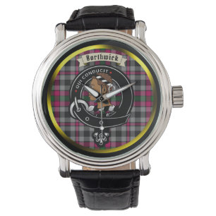 Montre Badge du clan Borthwick & Tartan