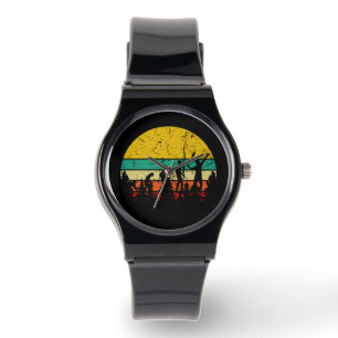 Montre Badminton Evolution Retro Joueur Badminton