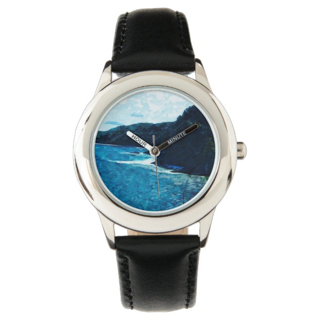 Montre Baie Sur La Route Vers Hana Maui Abstrait (devant)