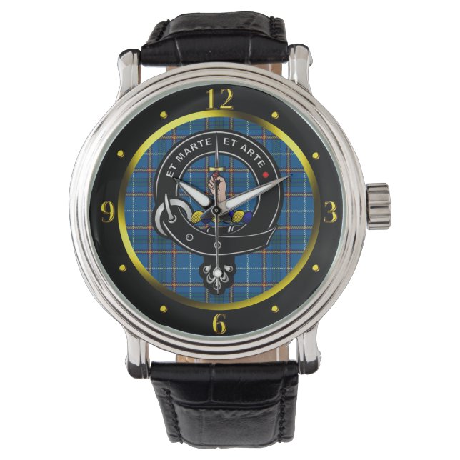 Montre Bain Clan Badge & Tartan (devant)