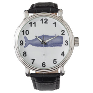 Montre Baleine stylisée du 19e siècle de style vintage #1