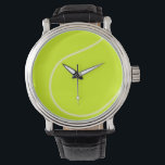 Montre Ball de tennis<br><div class="desc">Love Tennis ? Cette image est pour vous ! Graphique amusant pour les amateurs de sports. Customisez en modifiant la couleur de l'arrière - plan et/ou en ajoutant du texte.</div>