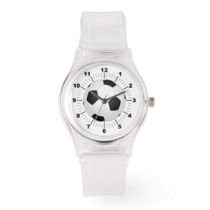 Montre Balle de football féminin Sporty Rose Silicon Watc