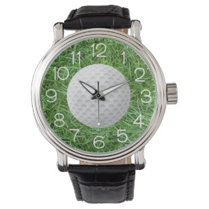 Montre Balle de golf sur gazon vert