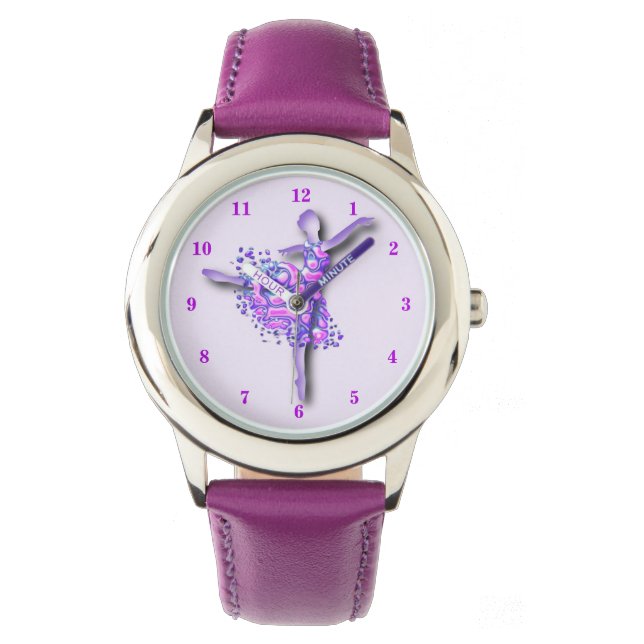 Montre Ballerina Art Purple Dance (devant)