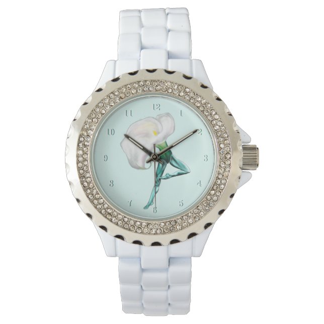 Montre Ballerina Calla Lily Ballet Dancer Regarder Cadeau (devant)