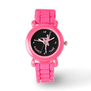 Montre Ballerina rose mignonne Temps de danse pour les en