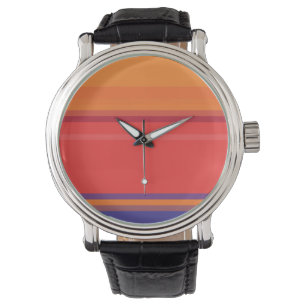 Montre Bandes estivales colorées