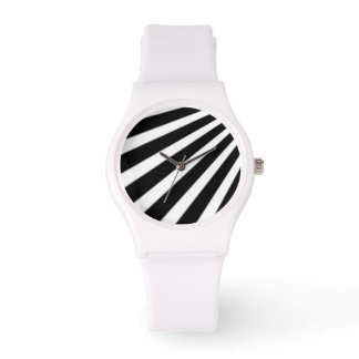 Montre Bandes noires et blanches