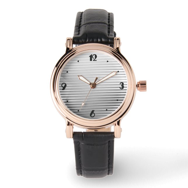 Montre Bandes satinées Art déco (Recto)