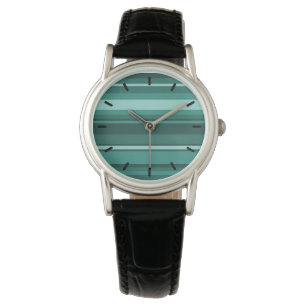 Montre Bandes turquoises