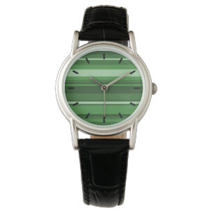 Montre Bandes vertes