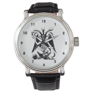 Montre Baphomet noir Vintage