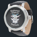 Montre Baphomet transgenre Respecte Pronouns Trans Pride<br><div class="desc">Baphomet transgenre Respecte Pronouns Trans Pride</div>