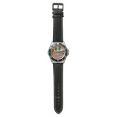 Montre "Barbade depuis 1966" Coucher de soleil avec drape (Plat)