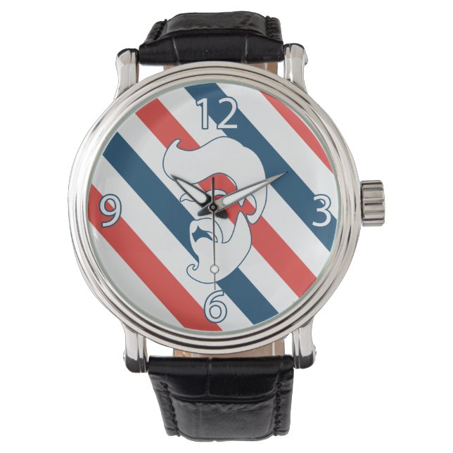Montre Barber Shop Beared Man Watch (devant)