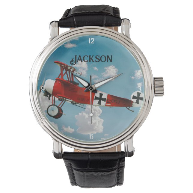 Montre Baron rouge personnalisé Fokker (devant)