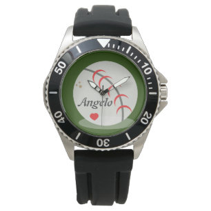 Montre Baseball et Heart Sports Ball Mens Cadeau