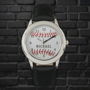 Montre Baseball Tendance Nom Personnalisé Enfants Garçons