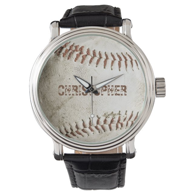 Montre Baseball Vintage personnalisé (devant)